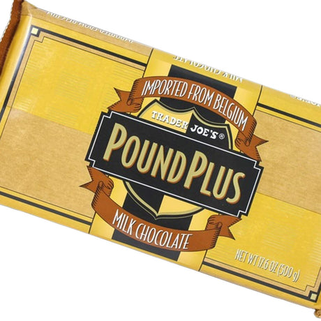 Milk Chocolate Bar Pound Plus 17.6 Oz Creamy Belgian Chocolate