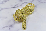 Rhinestone Tiger Buckle Connector Gold