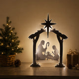 54" Lighted Nativity Scene Christmas Yard Decoration