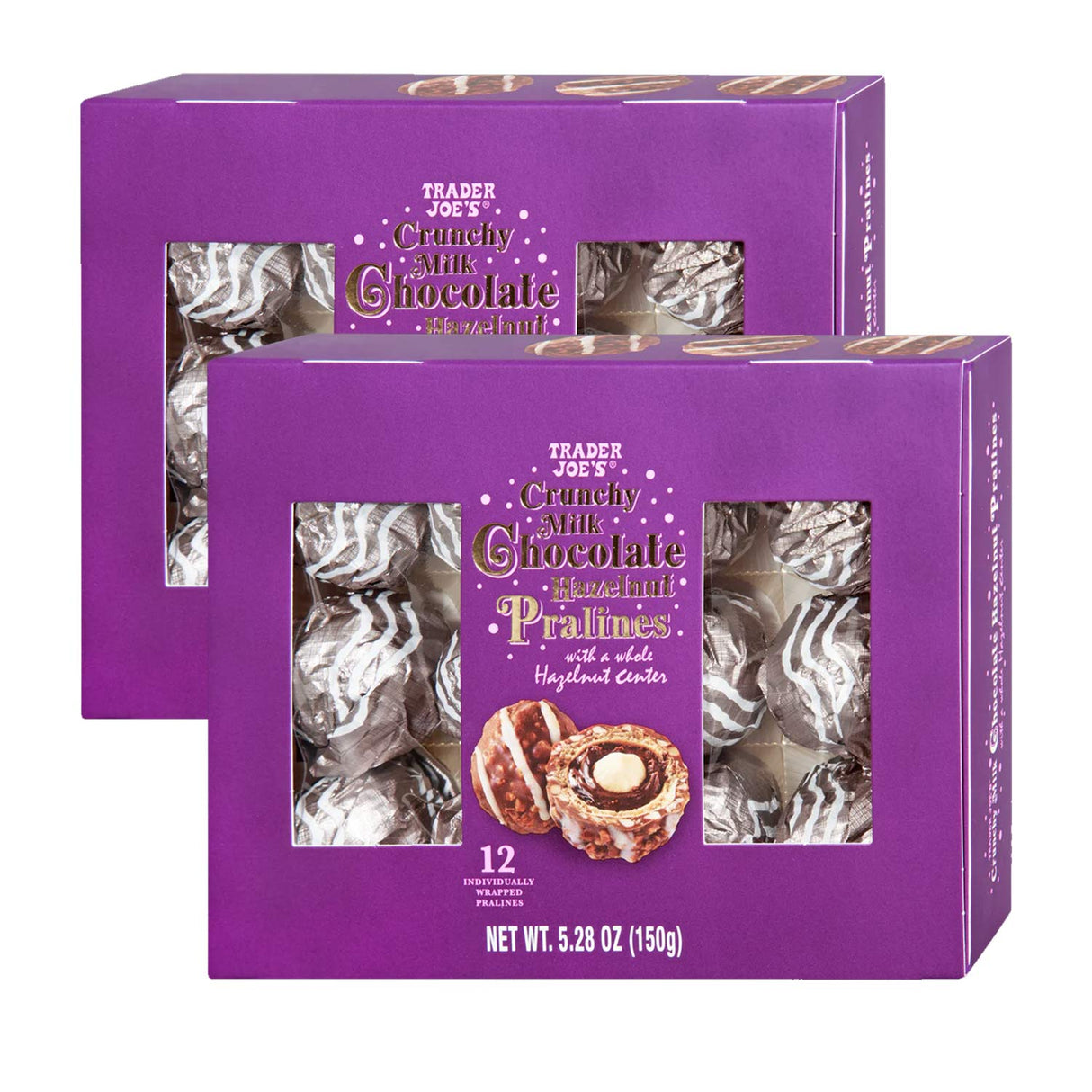 Crunchy Milk Chocolate Hazelnut Pralines 5.28 Oz