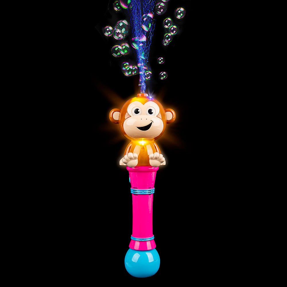 Monkey Light-Up Bubble Blower
