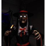 7' Animated Whimsical Witch