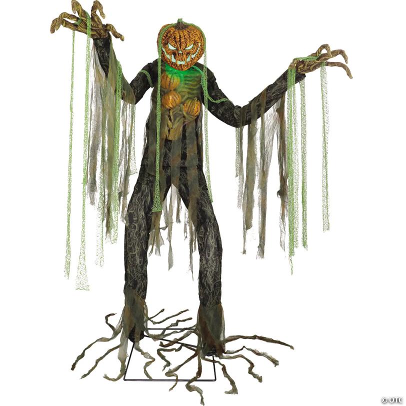 7 Ft. Animated Light-Up Root of Evil Jack-O’-Lantern Tree Monster Halloween Decoration