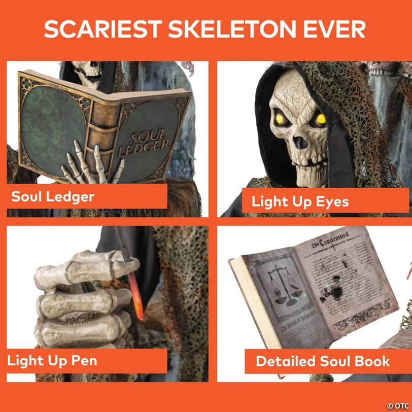 7 Ft. Animated Light-Up Soul Collector Halloween Decoration
