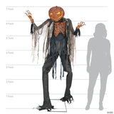 7 Ft. Scorched Scarecrow Animated Prop Standing Halloween Decoration