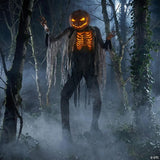 7 Ft. Scorched Scarecrow Animated Prop Standing Halloween Decoration