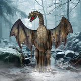 7 Ft Animated Dark Forest Dragon