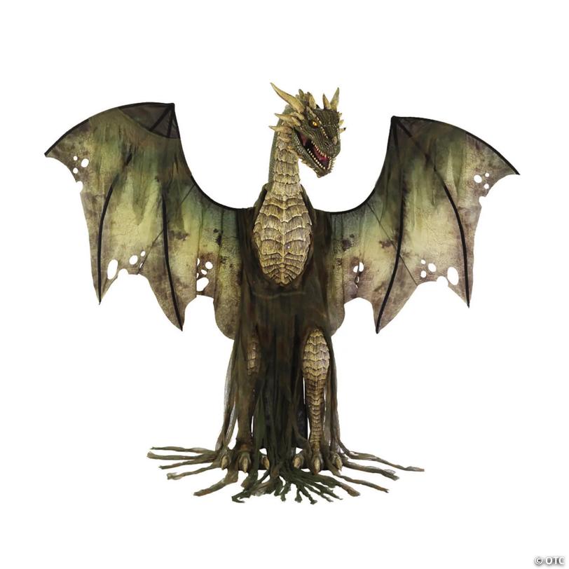 7 Ft Animated Dark Forest Dragon