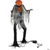 7 Ft. x 3 Ft. Animated Scorched Scarecrow with Fog Machine Decoration