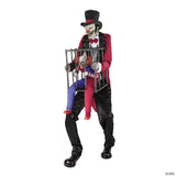7' Rotten Ringmaster with Caged Clown Halloween Decoration