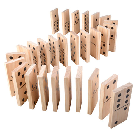 Jumbo Wooden Dominoes Set (1 Set)