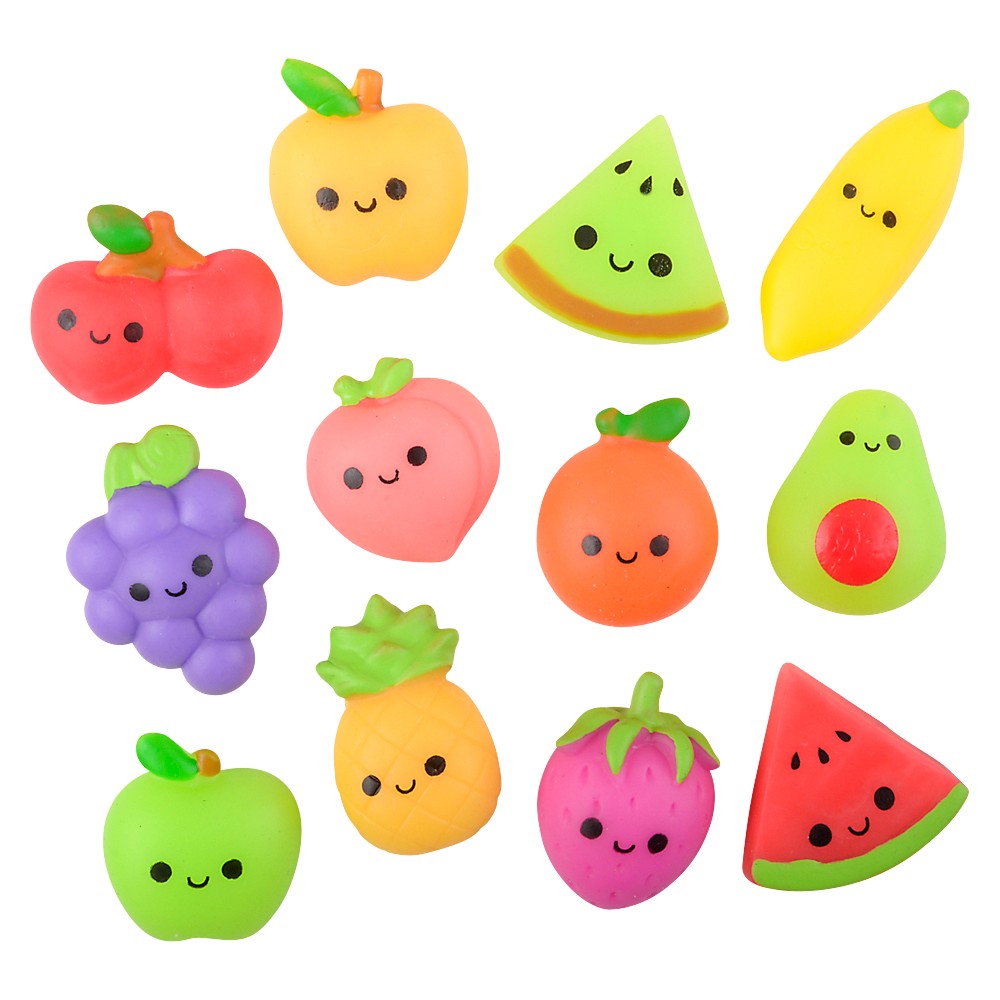 Gummy Fruit Assortment Mini Fidget Toys (24 Pc Display)
