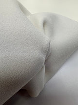 White Crepe Acetate Fused Fabric