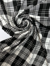 Cotton Tweed Checked Fabric