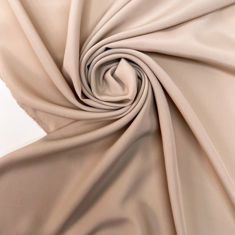 Silk Crepe Fabric Beige