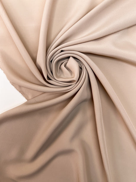 Silk Crepe Fabric Beige