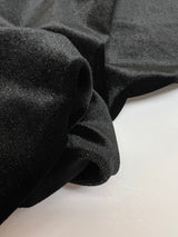 Black Velour Knitted Fabric