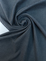 Wool Polka Dot Grey Blue Fabric
