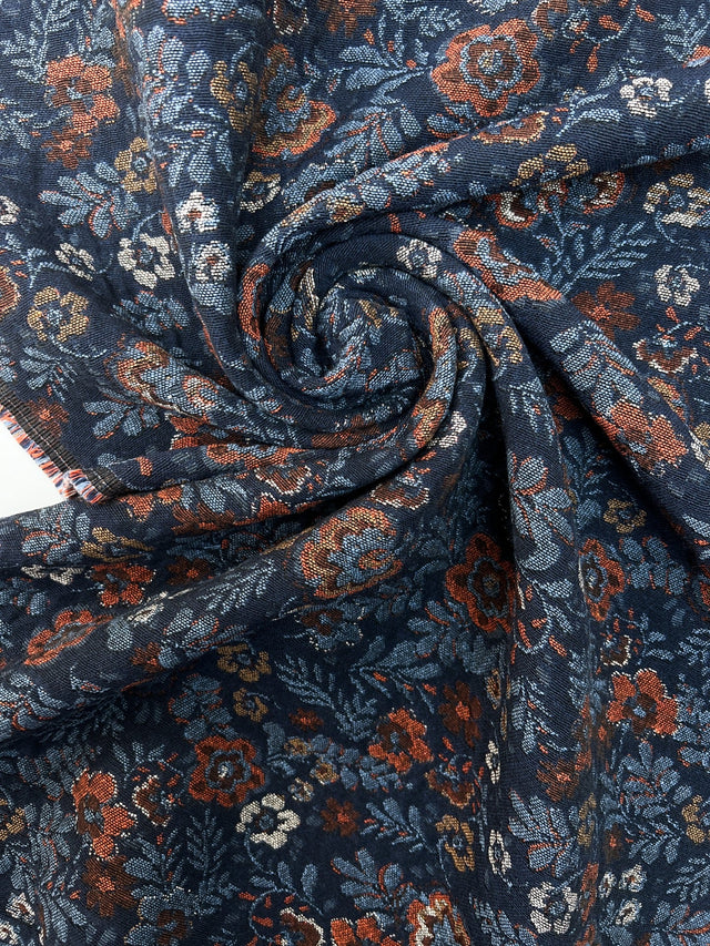 Cotton Jacquard Floral Fabric
