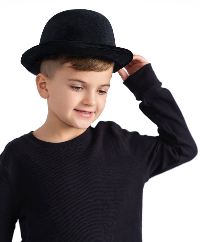 Velvet Derby Hat Costume Accessory - Kids