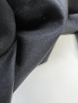 Polyester Rep Weave Suiting Black