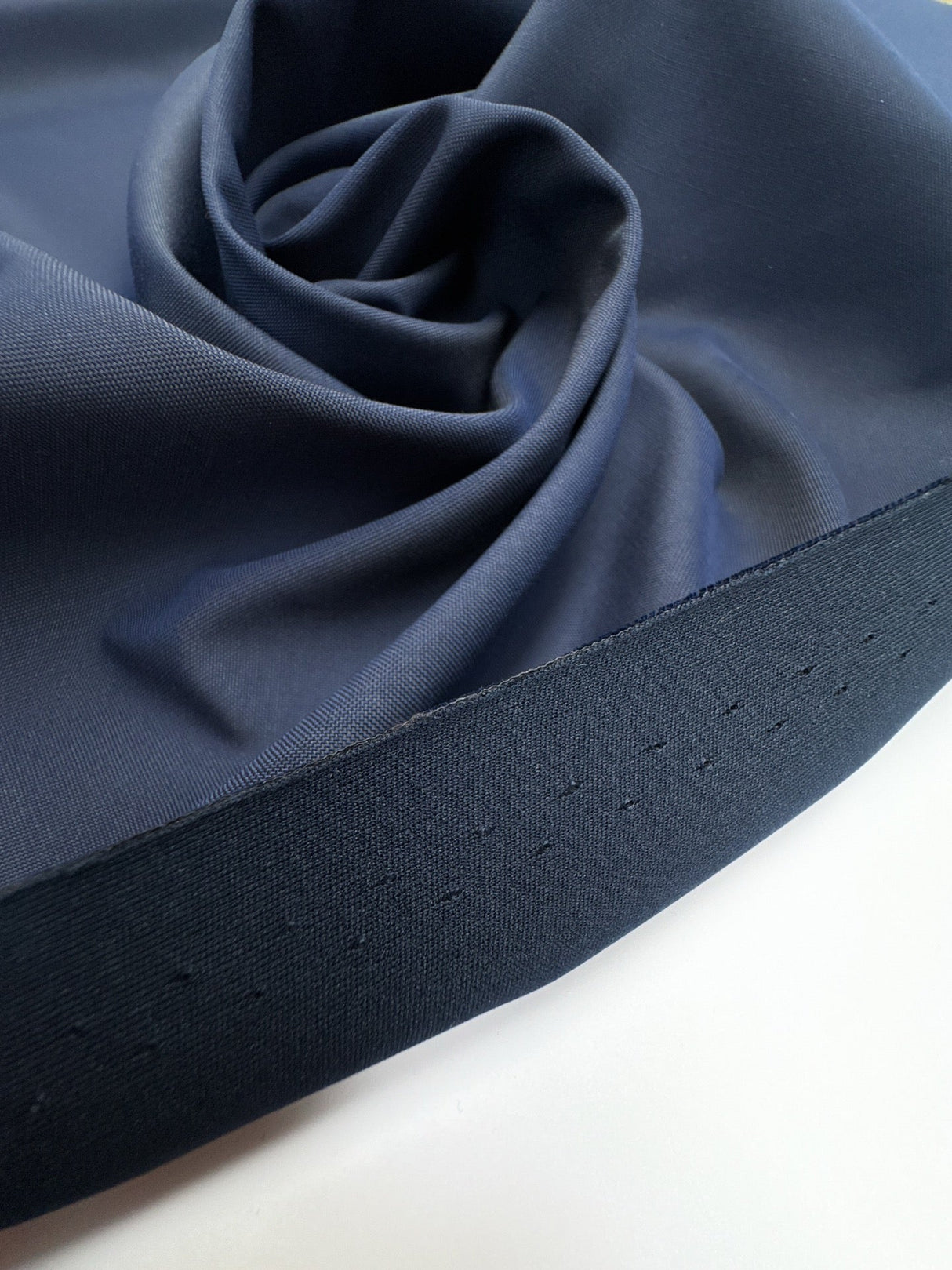 Wool Polyamide Woven Blue