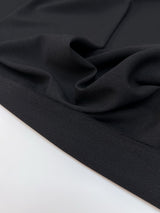 Black Crepe Blend Fabric