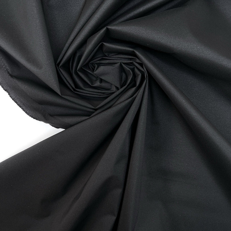 Black Polyamide Jacket Fabric