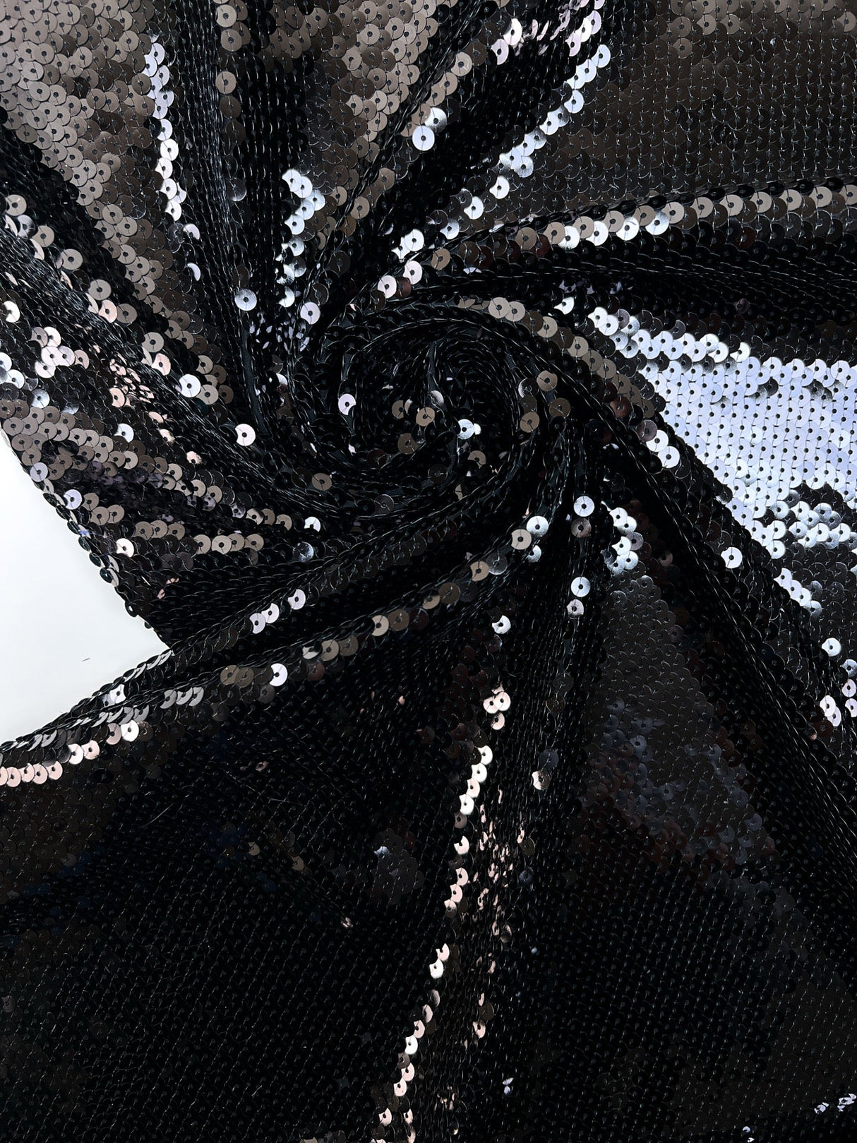 Viscose Knit Sequins Black