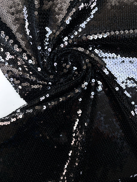 Viscose Knit Sequins Black