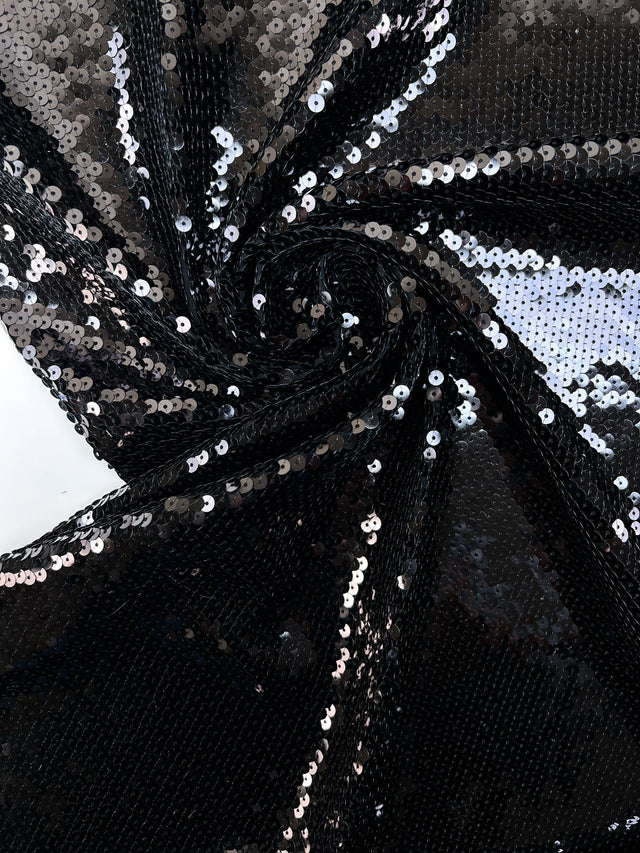 Viscose Knit Sequins Black