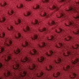 Minky Dimple Dot Faux Fur Fabric - 100 Percent Polyester, Embossed Dimple Dot, 60" Width (1 Yard)