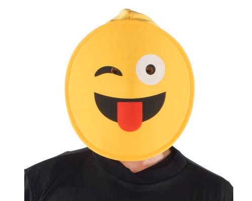 Face with Tongue Emoji Mask
