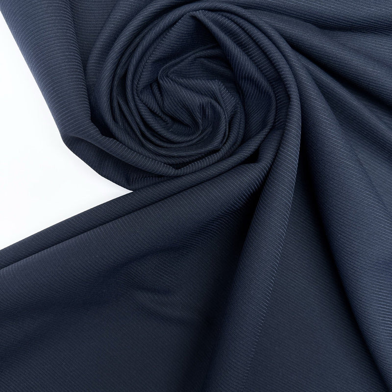 Blue Wool Polyamid Combined Woven