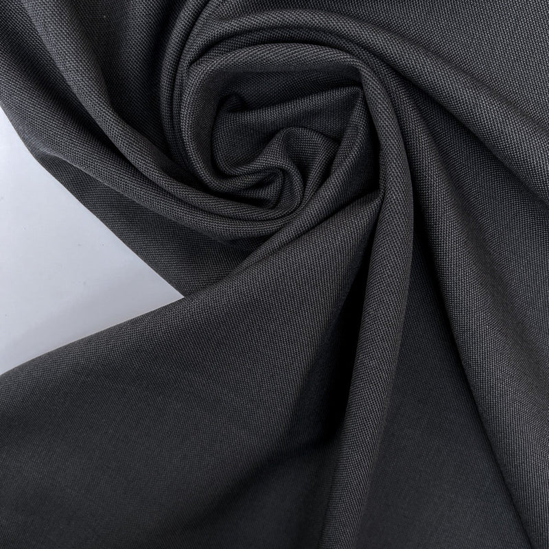 Wool Polyamide Suit Fabric Gray