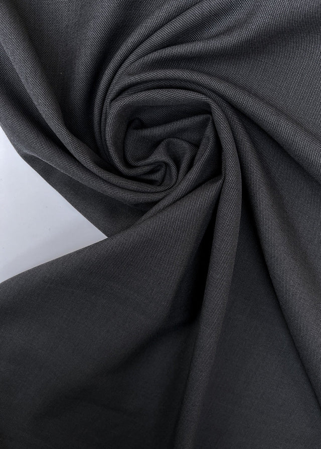 Wool Polyamide Suit Fabric Gray