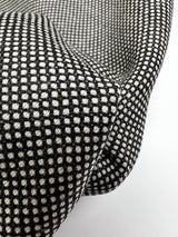 Wool Blend Tweed Black Gray