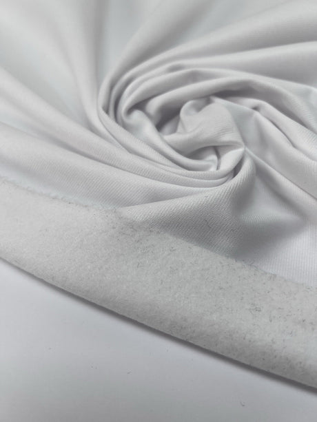 White Polyester Knitted Fabric