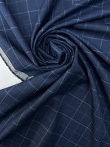 Polyester Twill Checked Fabric