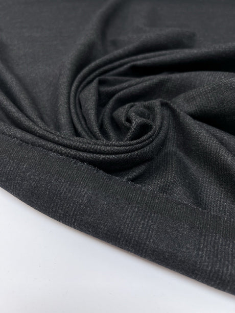 Wool Acrylic Checked Suiting Fabric