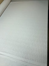 Polyamide Elastane Knitted Floral White Fabric
