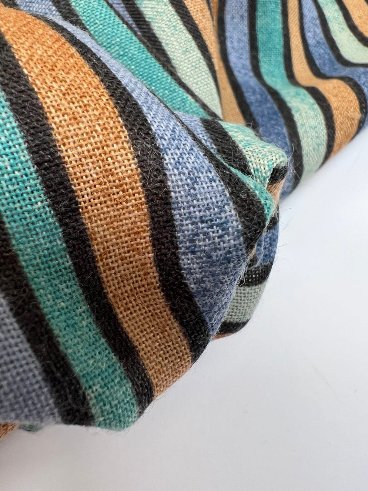 Wool Blend Striped Fabric
