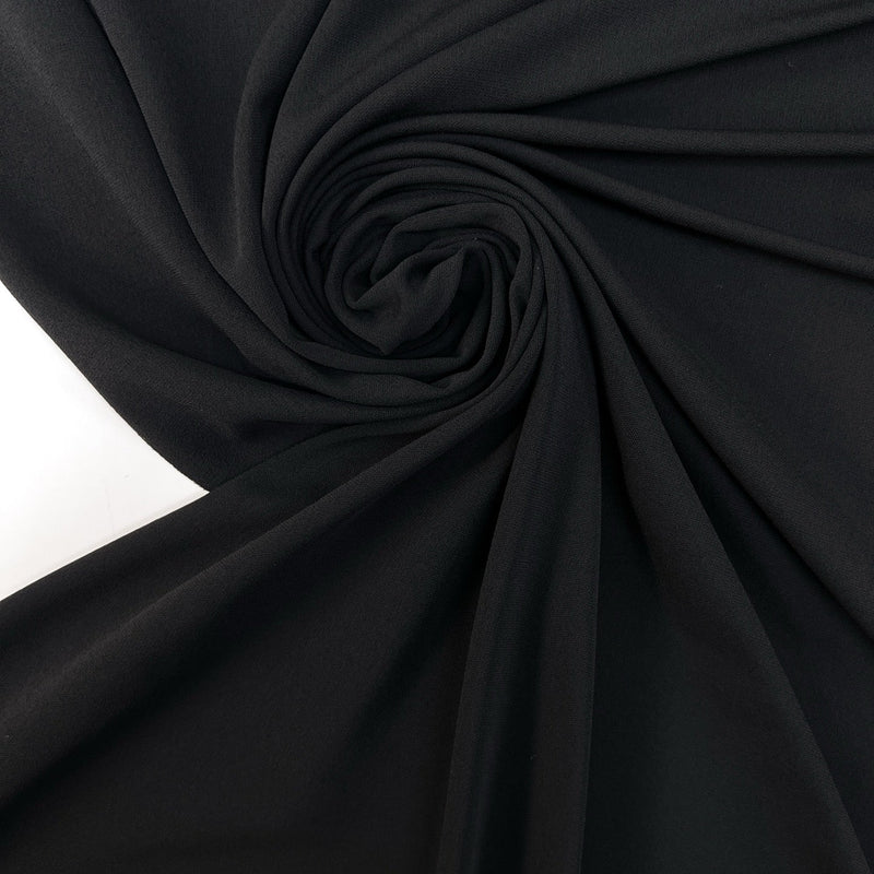 Viscose Knit Fabric Black Stretch