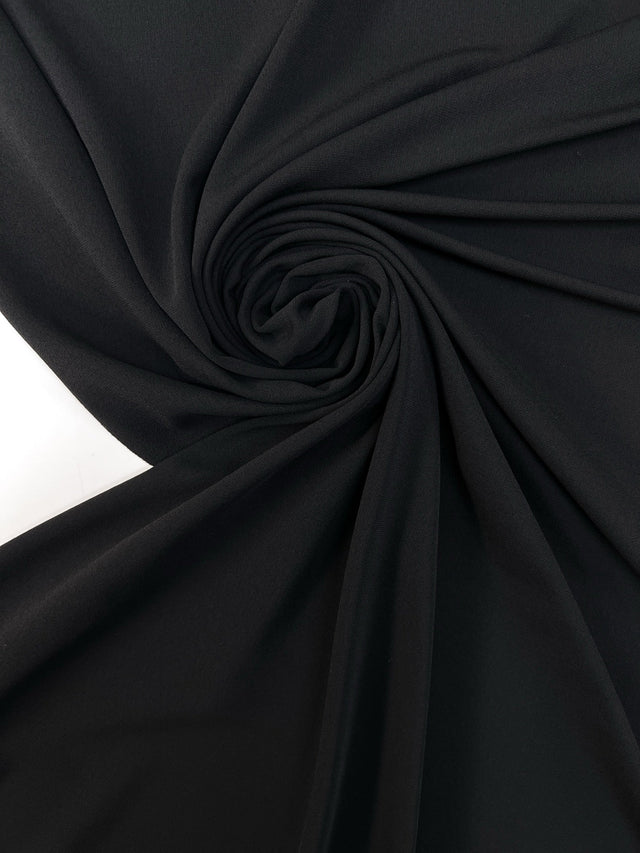 Viscose Knit Fabric Black Stretch