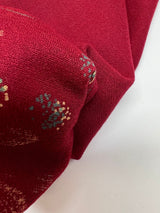 Wool Floral Print Dress Fabric