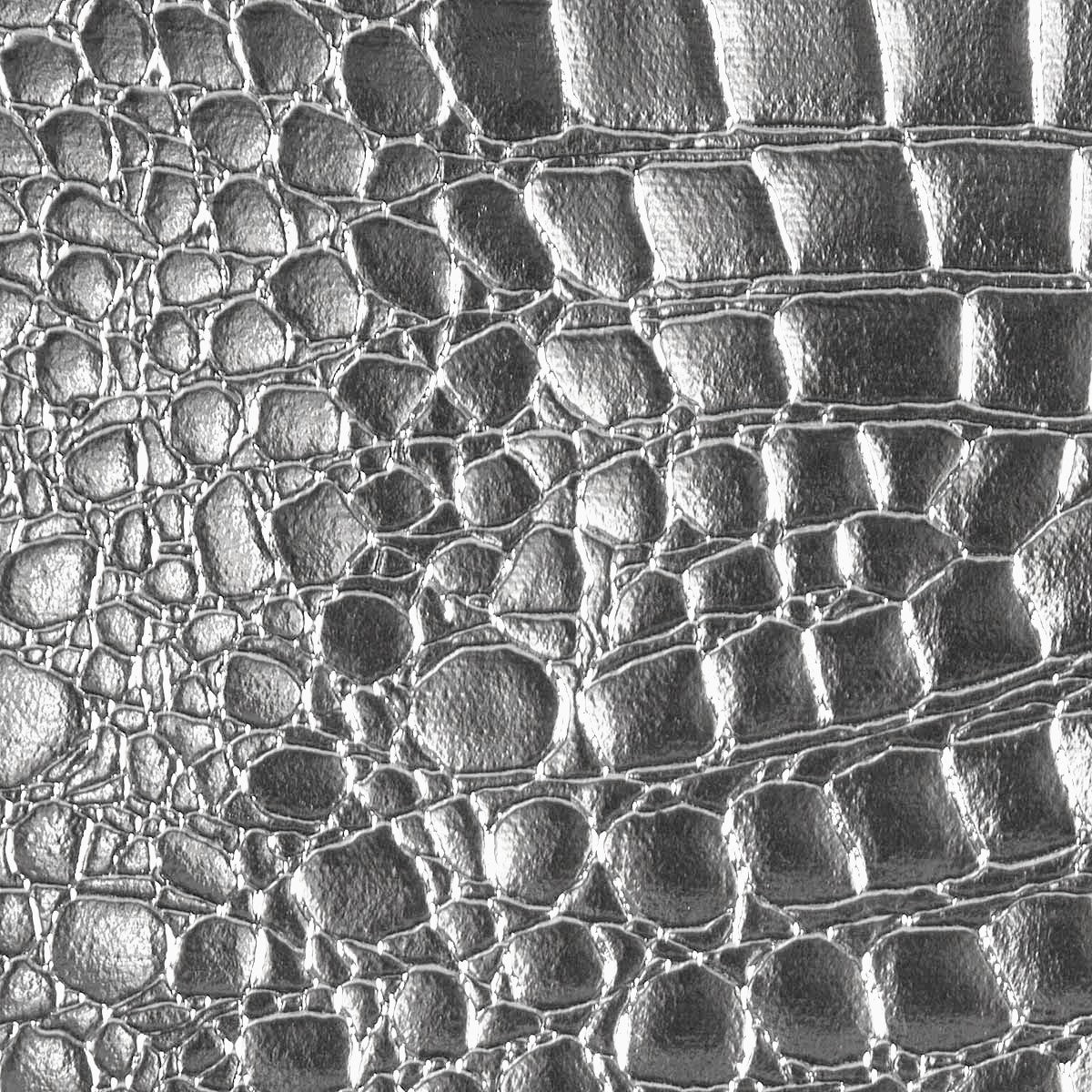 1 Yard Faux Crocodile Vinyl Fabric 100% Polyester