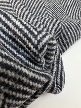 Wool Tweed Gray Herringbone