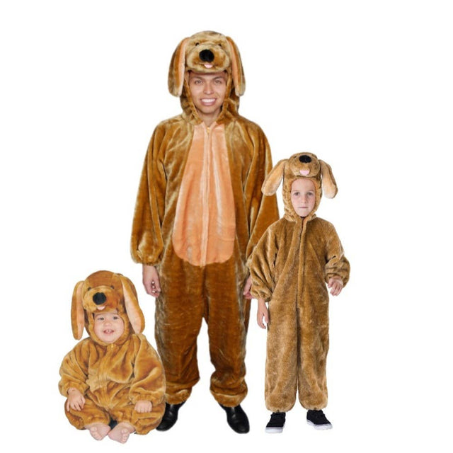 Brown Puppy Plush Costume - Kids & Adults