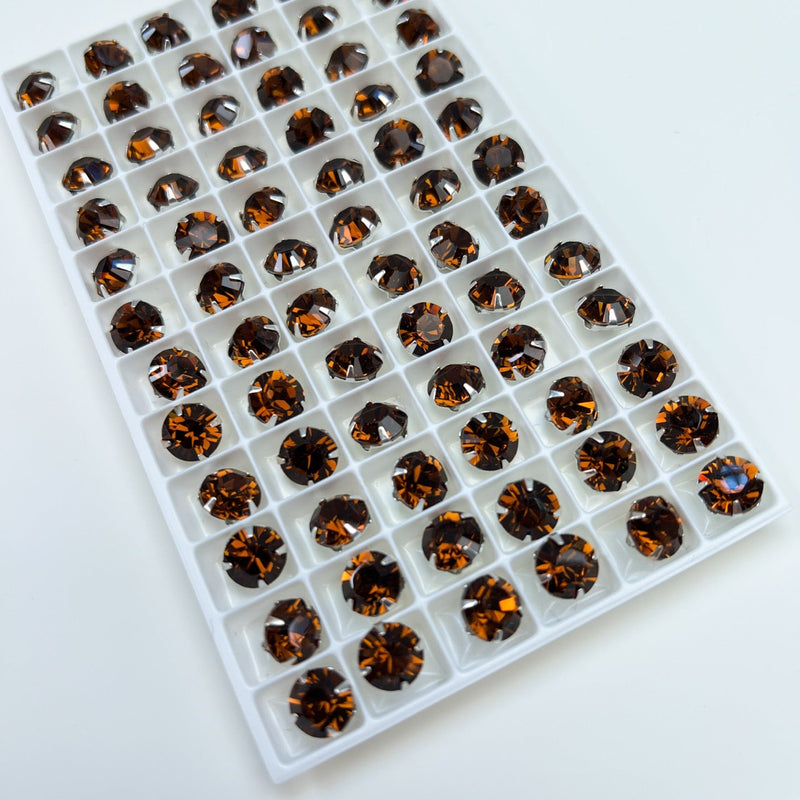 Brown Shades Metal Crystals Notions