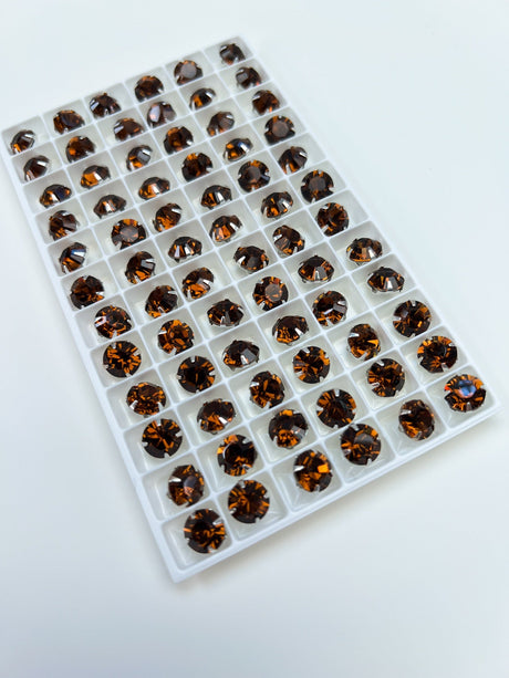 Brown Shades Metal Crystals Notions